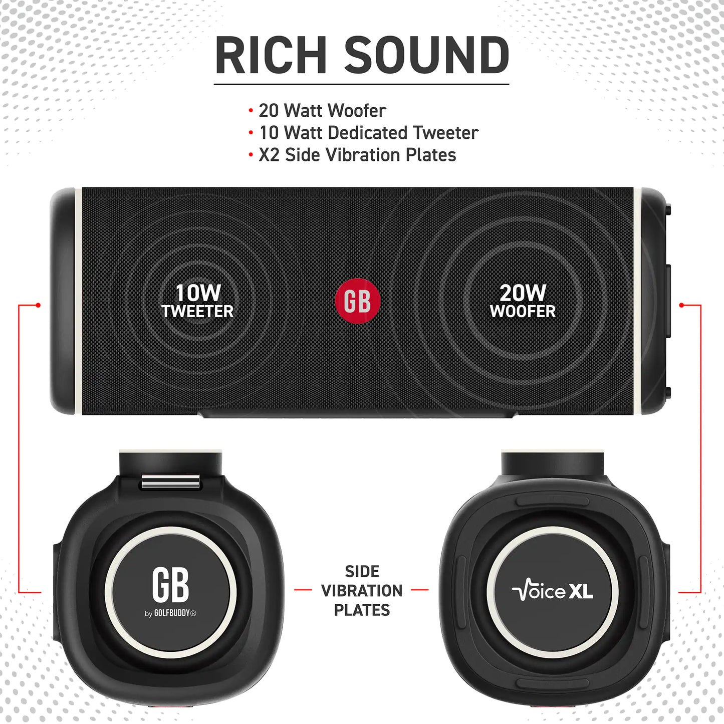 GOLFBUDDY Voice XL GPS Speaker