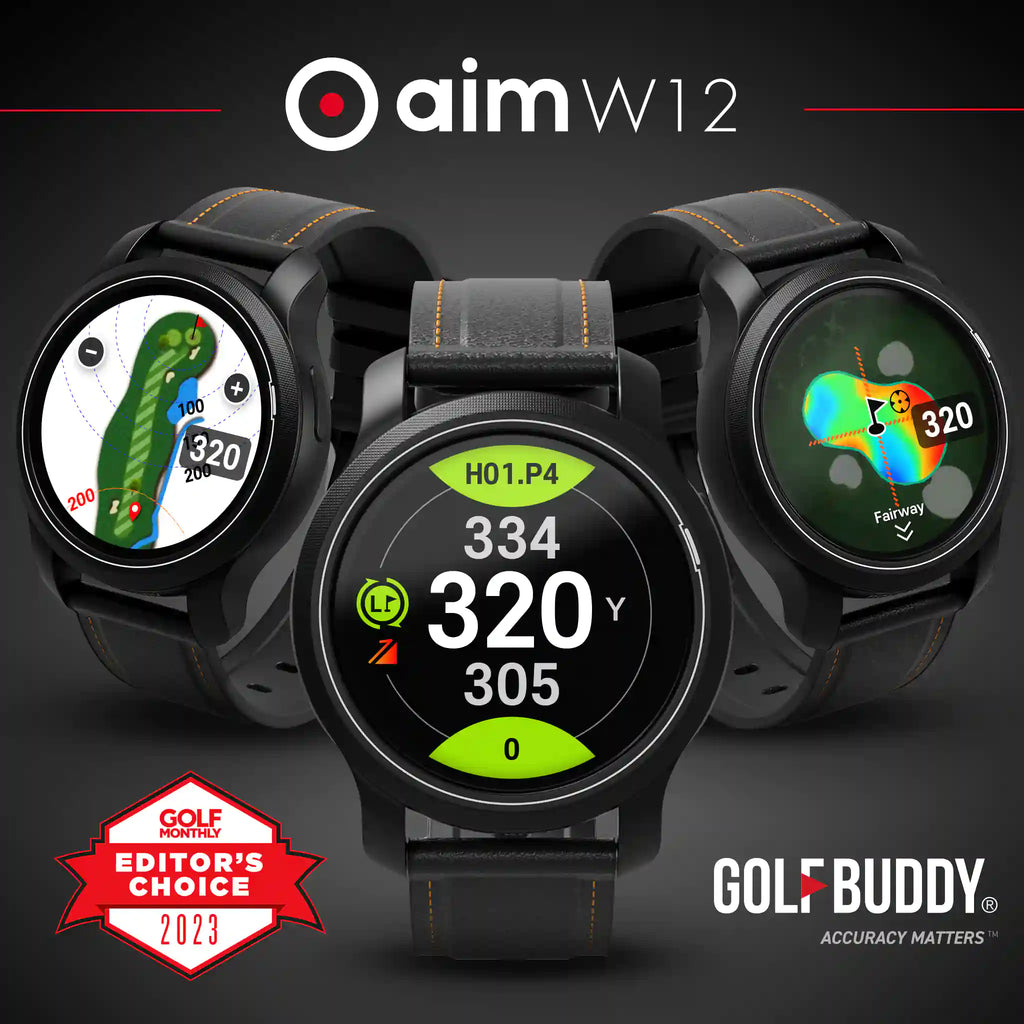 GOLFBUDDY W12 GPS Golf Watch Receives Prestigious Golf Monthly Editor's Choice Award