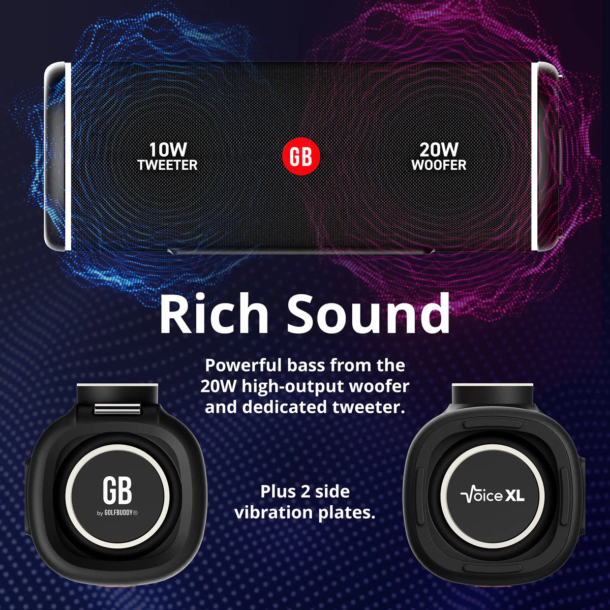 GOLFBUDDY Voice XL GPS Speaker