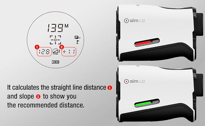 GOLFBUDDY aim L12 Rangefinder with Slope Compensation