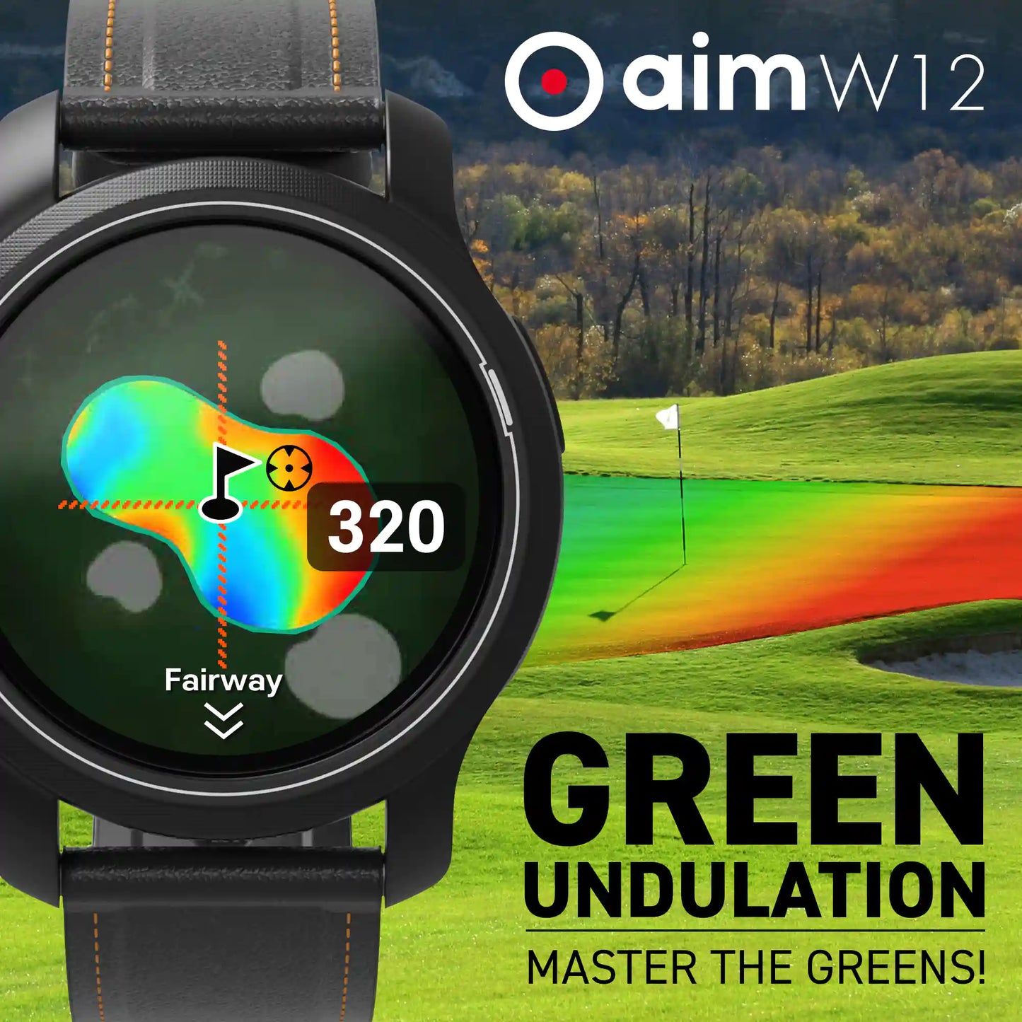 GOLFBUDDY aim W12 Golf GPS Watch GOLFBUDDY UK