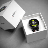 GOLFBUDDY aim W11 GPS golf watch in the packaging box opened