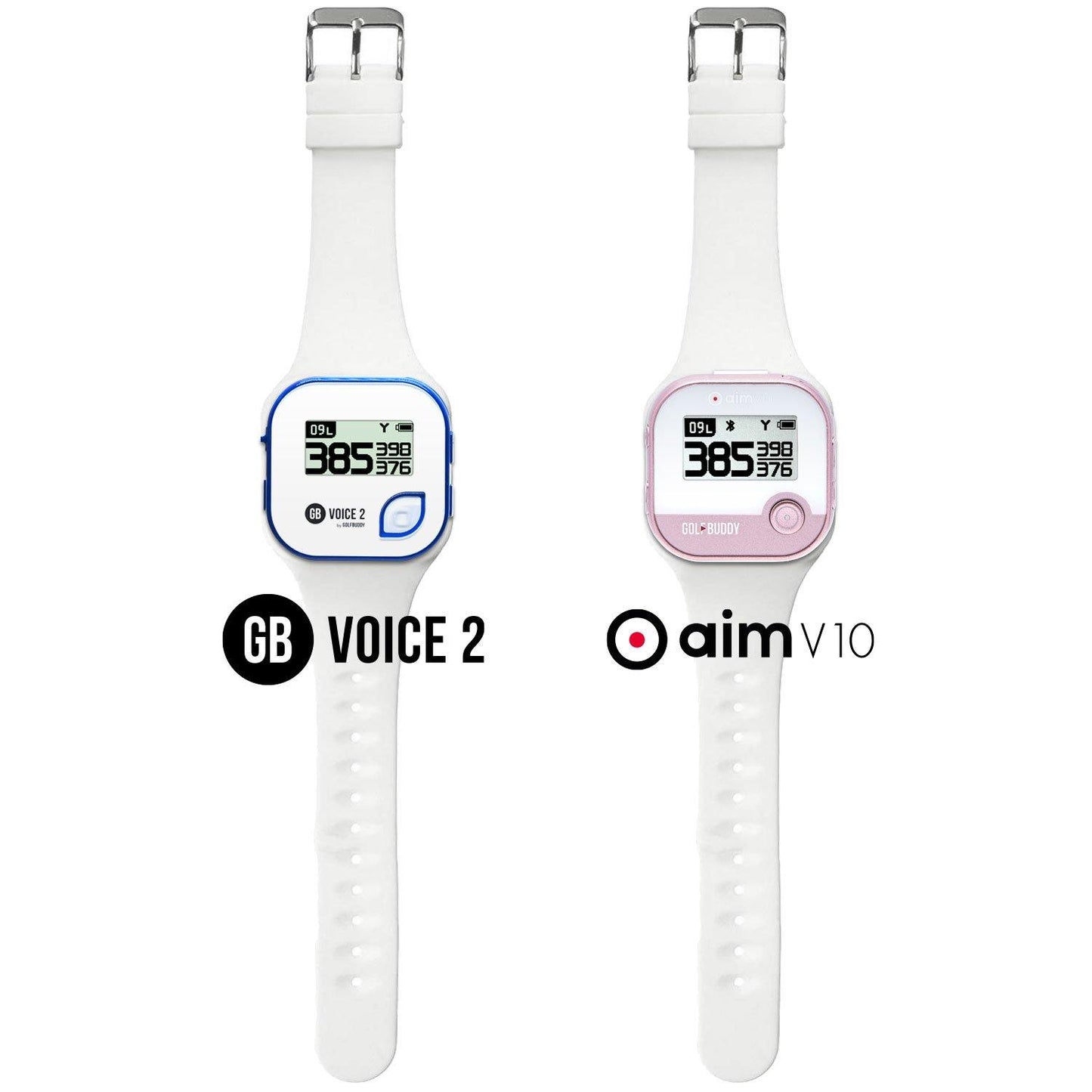 GOLFBUDDY GPS Wrist Strap White Voice Insert